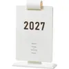 Calendário Planner de Autodisciplina 2027 Novo Modelo Decoração de Mesa de Escritório Estudante Calendário Criativo Estilo Caderno