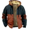 Chaqueta de Invierno de Algodón con Bolsillos, Forro Amarillo, Impresión Digital 3D, Varios Diseños, Corte Holgado para Hombre, Transfronteriza Europea y Americana