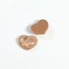 Parche de corazón de melocotón con ondas de agua transparentes de Corea del Sur, accesorios de resina para pendientes, horquillas, fundas de teléfono, venta al por mayor
