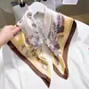 Pañuelo de Seda Estampado, Pañuelo Cuadrado Pequeño, Estilo Coreano para Mujer, Transfronterizo, Estampado de Leopardo, Paisley, Imitación de Seda, Pañuelo de Cuello, Stock Listo de Fábrica, Pañuelo de Gama Alta