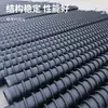 Tubo estrutural de parede espiral de HDPE Huayun, tubo Coroplast tipo B, tubo espiral, especificações do tubo Coroplast DN200, tubo de drenagem