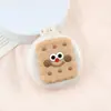 Peine Pequeño de Galletas Lindo Portátil Mini Peine de Cojín de Aire Estudiante Plegable Peine de Bolsa de Aire Peine Masajeador Espejo Integrado