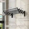 Estante Plegable de Pared Personalizado Transfronterizo Estante para Secar Ropa de Múltiples Niveles Estante para Secar Edredones de Gran Capacidad Estante para Secar Ropa de Balcón