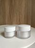 Fábrica 15g30g transparente pared gruesa doble capa muestra crema para ojos botella subenvasado 50g crema facial botella frasco pequeño