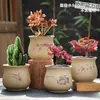 Vasos de Cerâmica Bruta Sem Esmalte para Flores Frescas com Características Zen Criativas, Novo Conjunto Respirável para Plantas Suculentas, Frete Grátis