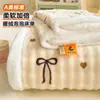 Conjunto de lençóis de três peças em veludo de leite espesso, colcha de pelúcia quente em veludo bolha, lençol de cama em veludo de manta, atacado e frete internacional