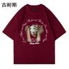 LAZADA Transfronterizo Versátil Estilo Japonés Retro Antiguo Estampado Camiseta de Manga Corta para Hombre Verano a la Moda para Pareja Manga Corta eBay