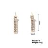Moxi nova moda europeia e americana borla cobre incrustado zircão temperamento luz luxo popular feminino requintado brincos Yiwu atacado