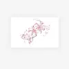 Item popular transfronteiriço: Tatuagens Adesivas Estilo Ins Frescas e Simples Personalidade Minimalista e Bonita Coelho Rosa e Lírio-Aranha Grande