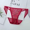 Transparente oco cintura baixa cueca feminina renda quente sexy hip-lifting confortável respirável cuecas femininas tentador ultra-fino