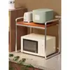 Estante para Microondas Estilo Vintage, Soporte Superior para Horno Tipo Cajón de Cocina, Almacenamiento Doméstico para Olla Arrocera