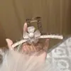 Presilha de garra de osso de dragão estilo coreano retrô, presilha de cabelo de alta qualidade para cabelos grossos, presilha de cabelo de laço feminina requintada, grampo de cabelo coreano para mulheres