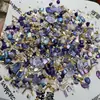 Nueva Colección Primavera y Verano Tormenta de Grava Dulce y Fresca Material de Resina Floral Joyería de Piedra de Cristal Natural DIY