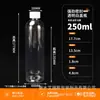 Botellas de Tapa Blanca Transparente al por Mayor 10-100ml Botellas Dosificadoras de PET Botellas Pequeñas Delgadas para Medicina Botellas de Plástico para Líquidos Cosméticos