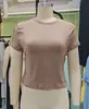 Moda Feminina Europeia e Americana Nova para o Verão de 2026, Camiseta Curta Transfronteiriça de Manga Curta Ajustada para Meninas Descoladas, Top Curto Elástico e Justo ao Corpo