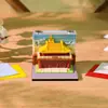 Adorno de decoración de escritorio con modelo de escultura de papel del Templo Jing'an de Shanghái, punto de referencia de atracción turística de la ciudad, recuerdo cultural y creativo