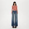 Yc & Retro Americano Sexy de Cintura Baja Sueltos Ligeramente Acampanados Otoño e Invierno Versátiles Rectos Jeans para Mujer Nuevo Denim