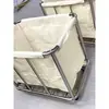 Carrito de lino carrito de servicio para hotel casa de huéspedes uso en lavandería tienda de tintorería almacenamiento acero inoxidable empuje manual carrito de ropa sucia otro