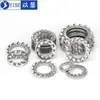 Acero inoxidable 304 junta dentada arandela de seguridad dentada interior y exterior tope antideslizante junta antiaflojamiento M3M4M5M6M8
