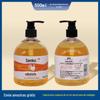 Frasco de 500ml de Álcool em Gel Frasco de Plástico PET Frasco com Válvula Pump para Álcool em Gel Frasco Recarregável Frasco Personalizado Recarregável