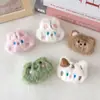 Broche de boneca coelho urso sapo de pelúcia de desenho animado, pingente de bolsa de gato fofo, acessórios de cabelo para roupas DIY