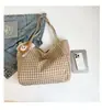 Bolso de Hombro Grande Capacidad Estilo Coreano Cuadros Ins 2025 Nuevo Moda Casual Bolso de Axila Bolso Tote para Viajero Estudiante