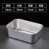 Contenedor de Acero Inoxidable para Alimentos con Tapa Cuadrado Lonchera Almacenamiento en Refrigerador Preparación para Olla Caliente Lonchera para Exteriores Caja Cuadrada Pequeña Regalo