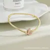 Fivela de Costura Panjia Dora Cobre Branco Banhado a Prata Espessa Coroa Clássica Osso de Cobra Pulseira DIY Básica Fabricante Atacadista