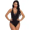 Camisola de Modal con Escote Profundo en V, Encaje de Pestaña, Hermoso Diseño en la Espalda, Body Sexy, En Stock para Envío Inmediato