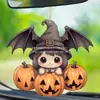 Chapéu de Abóbora Acrílico Transfronteiriço de Carro Pingente Decoração Morcego Novo Desenho Animado Pingente Plano para Pendurar no Carro para Crianças