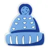 Acessórios Planos de PVC de Inverno Desenho Animado Transfronteiriços Acessórios de Cabelo Roupas Bolsas Acessórios de Joias DIY Adesivo de Cola Macia Azul