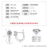 Pendientes de Plata de Ley S925 con Moissanita Color D y Cuatro Garras, Pendientes de 1 Quilate para Mujer, Pendientes de Gama Alta de Nicho, Venta al por Mayor de Exportación