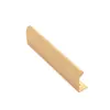 Manija Oculta sin Taladro, Puerta de Armario Larga Sellada en los Bordes Negro Mate, Moldura Moderna para Borde de Gabinete, Estilo Minimalista Moderno Negro Mate Dorado