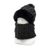 Gorro de una pieza para mujer 2025 Nuevo Invierno Ciclismo Grueso a prueba de viento Cálido Gorro tipo jersey con protección para el cuello y forro de felpa Venta al por mayor