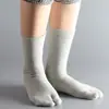 Calcetines de dedos Calcetines de algodón Calcetines de dos dedos Calcetines para mujer Excelente Algodón Cuatro estaciones Calcetines de dos dedos Set de calcetines de dos dedos Calcetines de pezuña de cerdo de negocios Calcetines para hombre