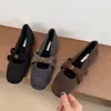 Aumento de Altura Interior de 3 cm con Zapatos Mary Jane tipo Falda, Zapatos Peludos para Mujer, Zapatos de Algodón Cálidos para Otoño e Invierno, Zapatos Planos Estilo Pequeño Fragante