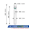 Tubo de vidro resistente à pressão rolha de PTFE rosqueada tubo colorimétrico laboratório químico fundo redondo/fundo plano com graduação parede espessa resistente à pressão