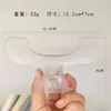 Clip de Carpeta Transparente para Estudiantes, Clip de Carpeta de Papelería, Clip de Carpeta Grande con Adhesivo Fuerte