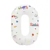 [Embalagem individual] Balão de alumínio digital branco de 32 polegadas com impressão decoração de cena feliz aniversário atacado