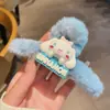 Pinza de Pelo de Felpa para Otoño e Invierno para Mujer, Pinza de Pelo Grande Linda con Diseño de Oso y Conejo, Pinza de Tiburón para Peinados Recogidos, Accesorio de Pelo Grande