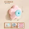 Gancho de ventosa con forma de flor, no requiere taladro, fuerte capacidad de carga, estilo dopamina, para baño, cocina, inodoro, colgar toallas detrás de la puerta, adhesivo sin dejar rastro