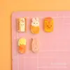 Lindo dibujo animado miniatura comida juguete conejo pan resina accesorios crema pegamento decoraciones DIY funda de teléfono horquilla materiales