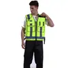 Chaleco reflectante de tráfico chaleco fluorescente con gancho chaleco de malla amarilla ropa reflectante para motociclismo ropa reflectante