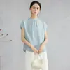 Blusa Slimming Elegante de Seda Pura Amora Crepe com Pregas Manga Raglã Manga Curta para o Verão