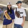 Bolso bandolera para niños, estilo japonés, marca de moda, bolso de pecho combinable, bolso de un solo hombro para teléfono móvil, mochila informal sencilla para mujer.