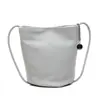 Bolso Cubo de Mano de Moda Estilo Coreano 2025, Sencillo y Elegante, Bolso Diario de Gran Capacidad, Bolso de Hombro para Mujer