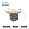 Conjuntos de mesa e cadeira para áreas externas para lojas de bubble tea, cafés e restaurantes; conjuntos de móveis de Rattan ao ar livre; mesas e cadeiras simples de lazer para jardim e pátio