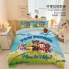 Patrulla Canina Set de Cuatro Piezas de Terciopelo de Cristal Dibujos Animados Estudiante Niño Dormitorio Habitación Tres Piezas Funda de Edredón Gruesa de Invierno