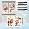 Adesivos de Janela de Natal Populares em Aquarela Transfronteiriços Papai Noel Árvore de Natal Floco de Neve Adesivos de Vidro de Eletrostática Natal Atacado