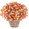 Decoração de flores artificiais margaridas estilo ins em cores de outono, flores artificiais, arranjos de flores artificiais, arte floral, flores de mesa, decorações de sala de estar